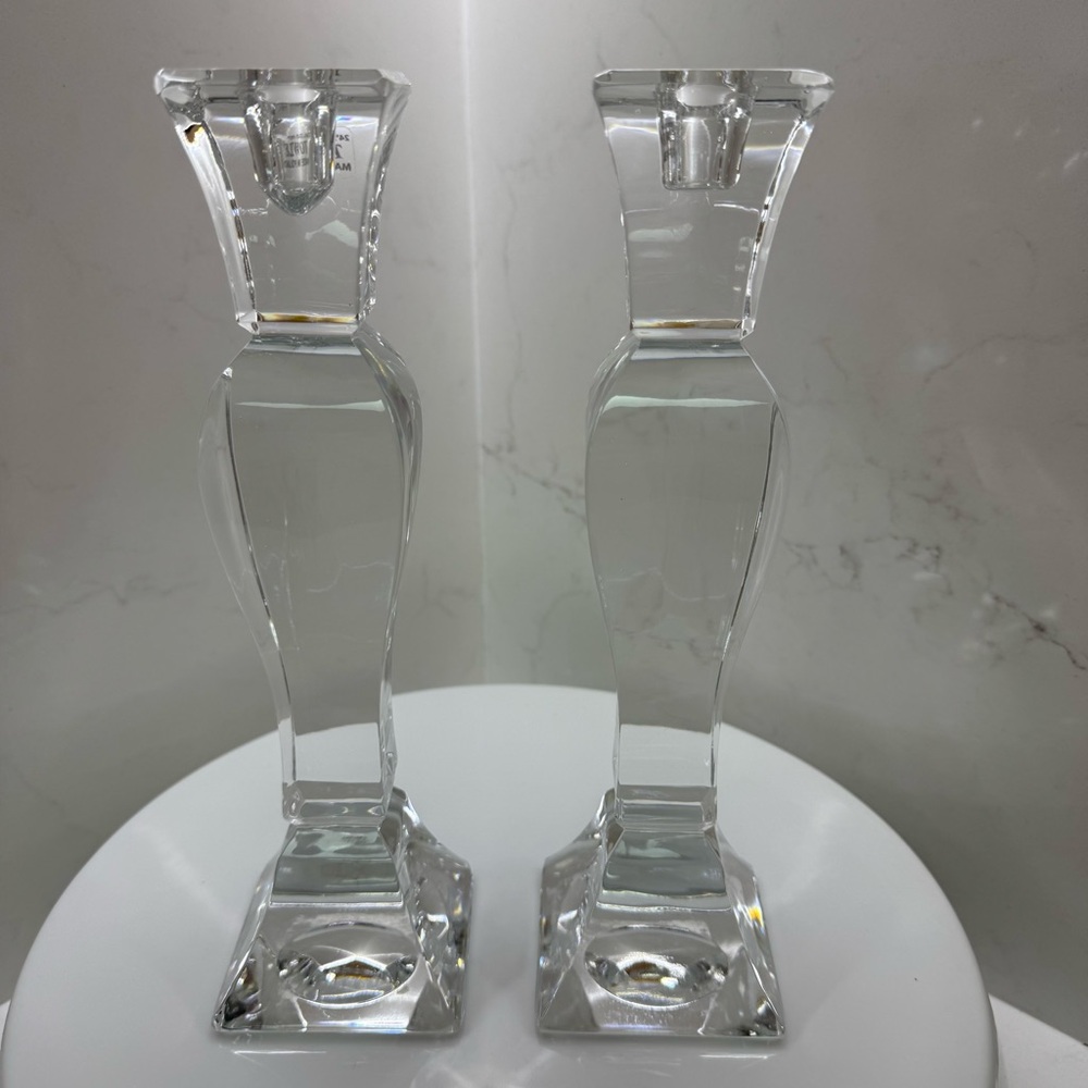 Towle 24% Lead Crystal Candle Holders (set of two)